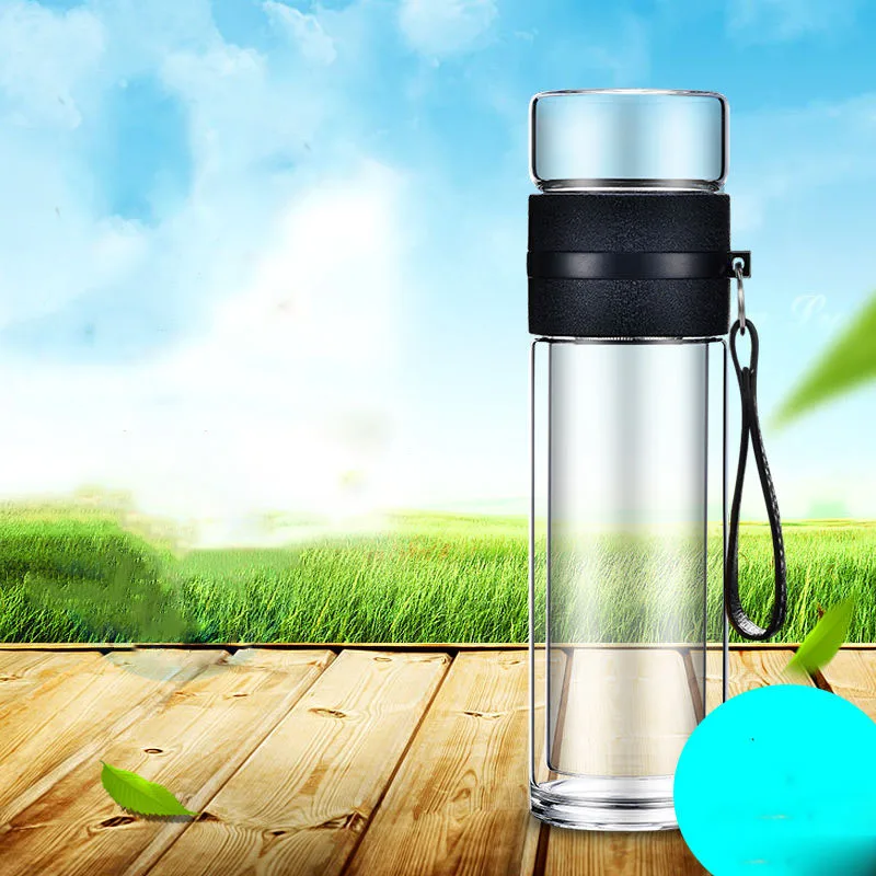 Двойная стеклянная разделительная чайная чашка для мужчин и женщин Мужская