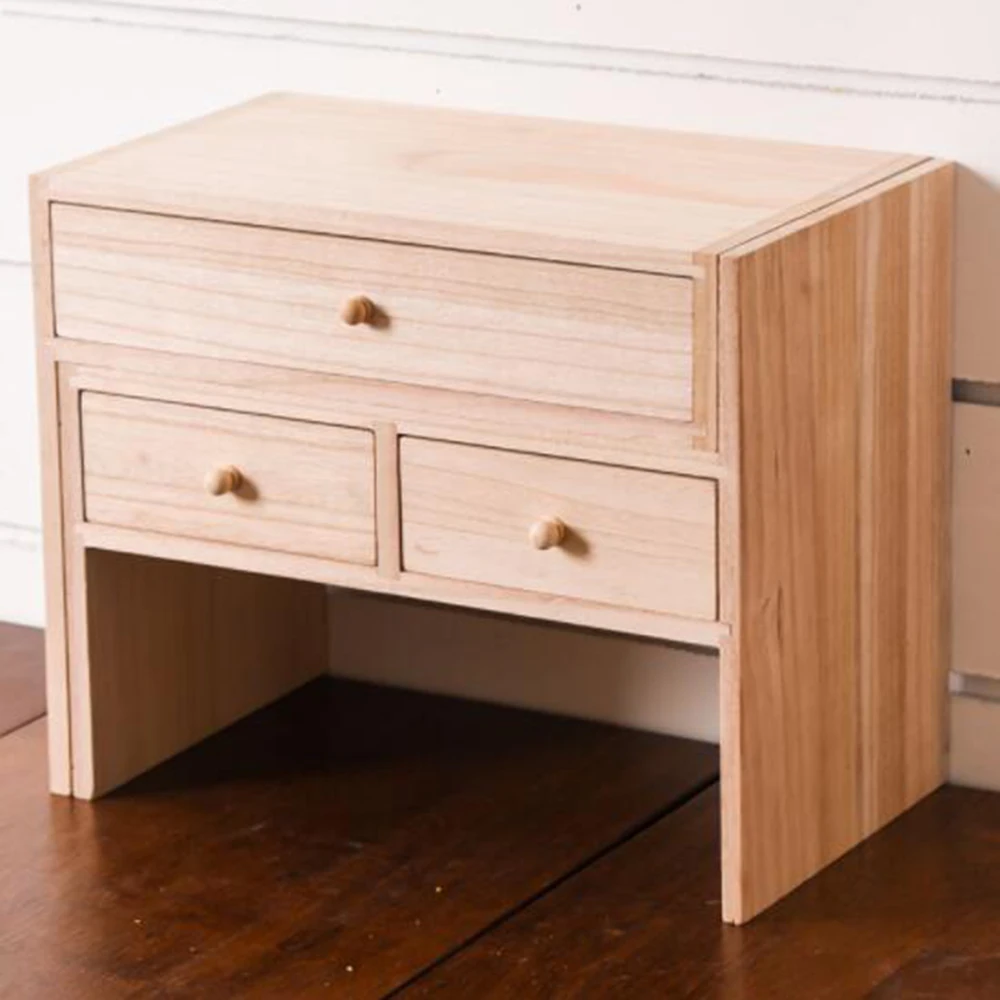 Простая настольная рама из массива дерева Студенческая и детская книжная полка