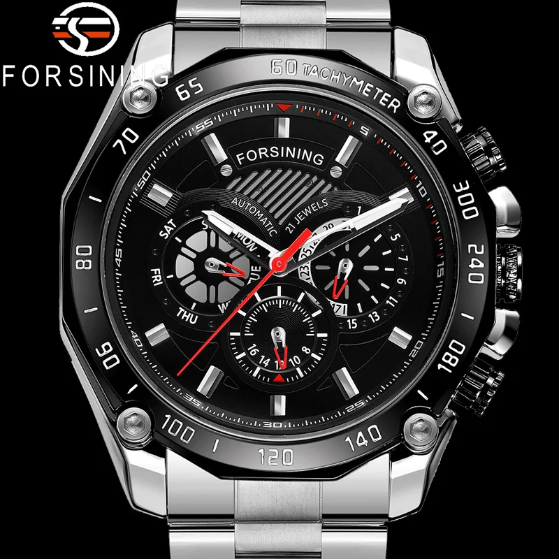 Часы наручные FORSINING Мужские механические автоматические спортивные брендовые