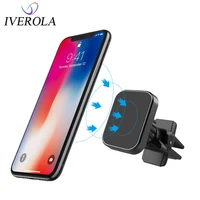 univerola magnetic car phone holder universal twist lock air vent car holder 360%c2%b0 rotation stand fit for xiaomi iphone 1111