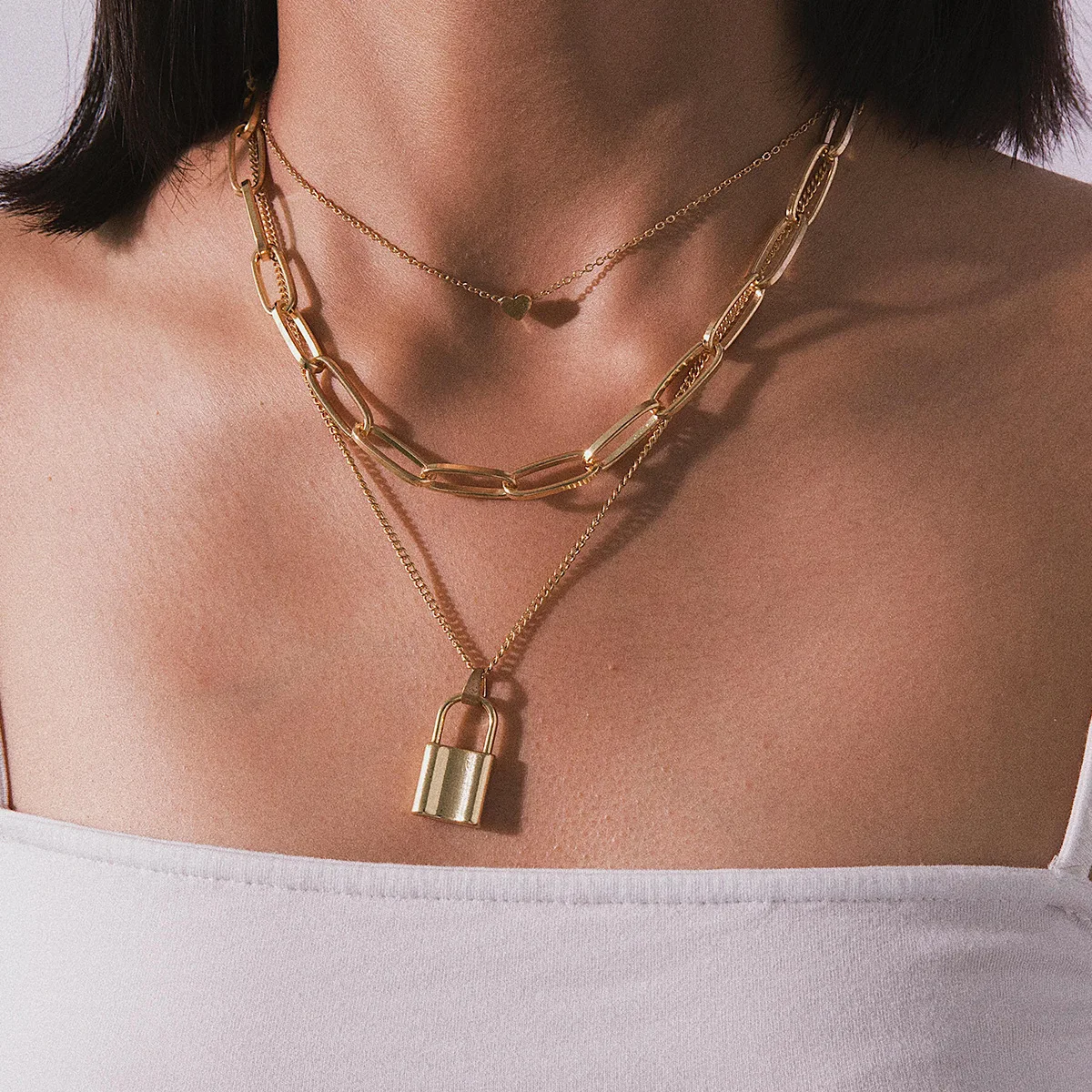 

2021 Trendy Punk Pendant Necklace Fashion Chain Necklace Sweater Necklace Fine Jewelry