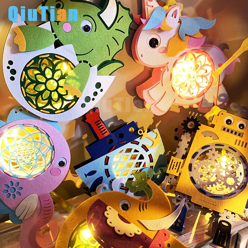 

Party non-woven fabrics art kid hand made Lanterns Birthday Wedding Decor Gift Craft DIY Lampion Hanging Ball dinosaur light