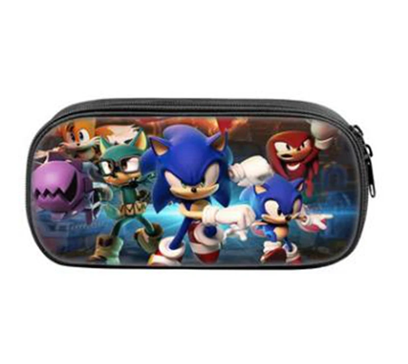 Sonic большой пенал игрушечная фигурка милые 3D Детские Студенты школьные