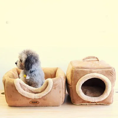 Квадратное складное сезонное гнездо для домашних животных кровать собаки ручная