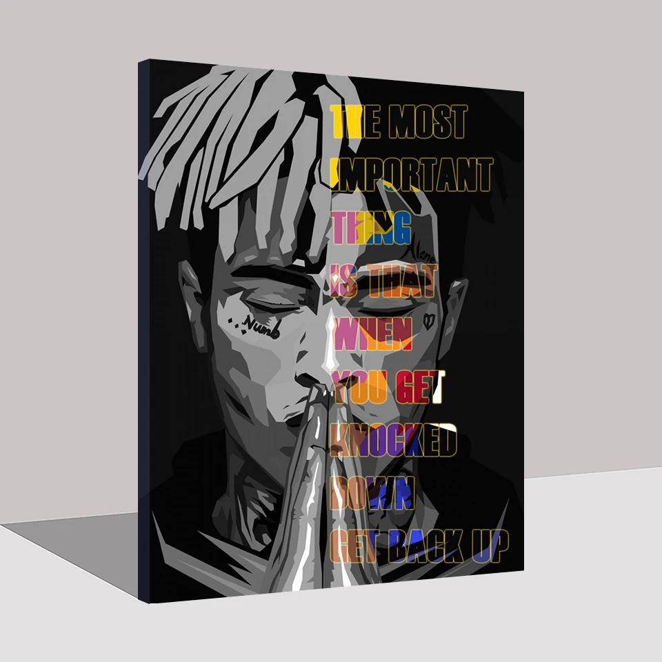 Домашний декор холст XXXTentacion Картины фотографии известных персонажей Wall Art певица