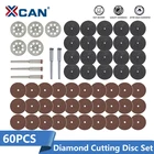 Набор алмазных режущих дисков XCAN, 60 шт., лезвие для циркулярной пилы для резки металла, дерева, меди, смолы, отрезные диски, мини-пильный диск