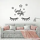 Мультфильм Спокойной ночи домашний Декор виниловые наклейки на стены для детских комнат украшения стикер Фреска