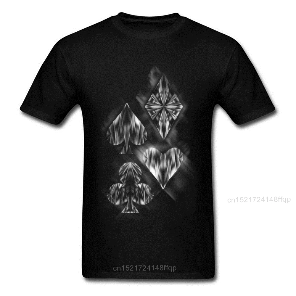 

Aces & Ices 2018 Poker Card Player Tops Men T Shirt Summer Clothing Black Hip Hop Anime Designer Gambler Mens Tshirt