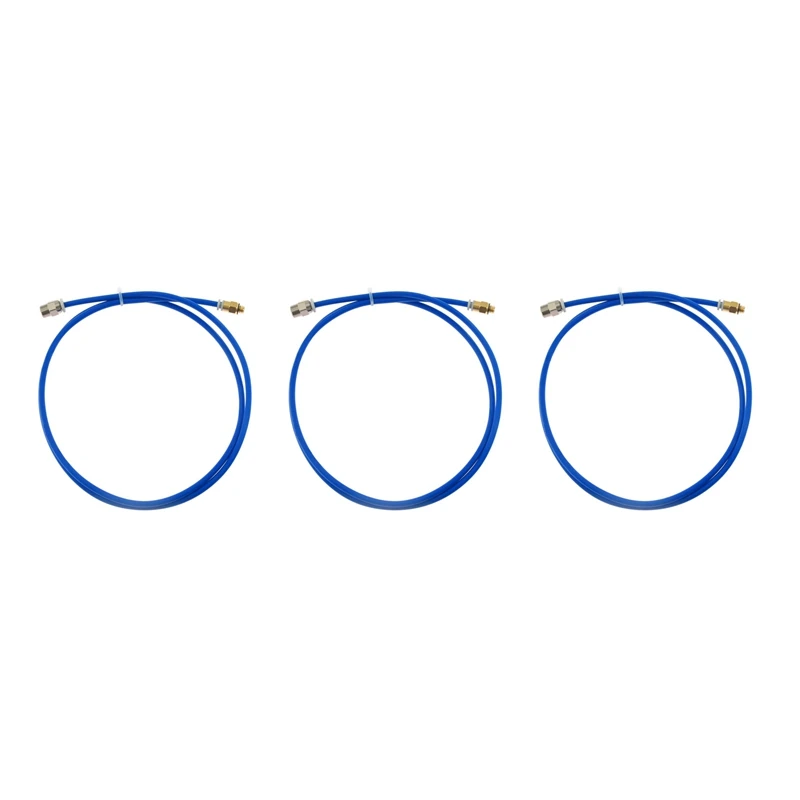 

3 PCS 1M PTFE Blue Tube for 1.75Mm 3D Printer Tube with Quick Connect Nozzle 3D Printer Feeding Accessories