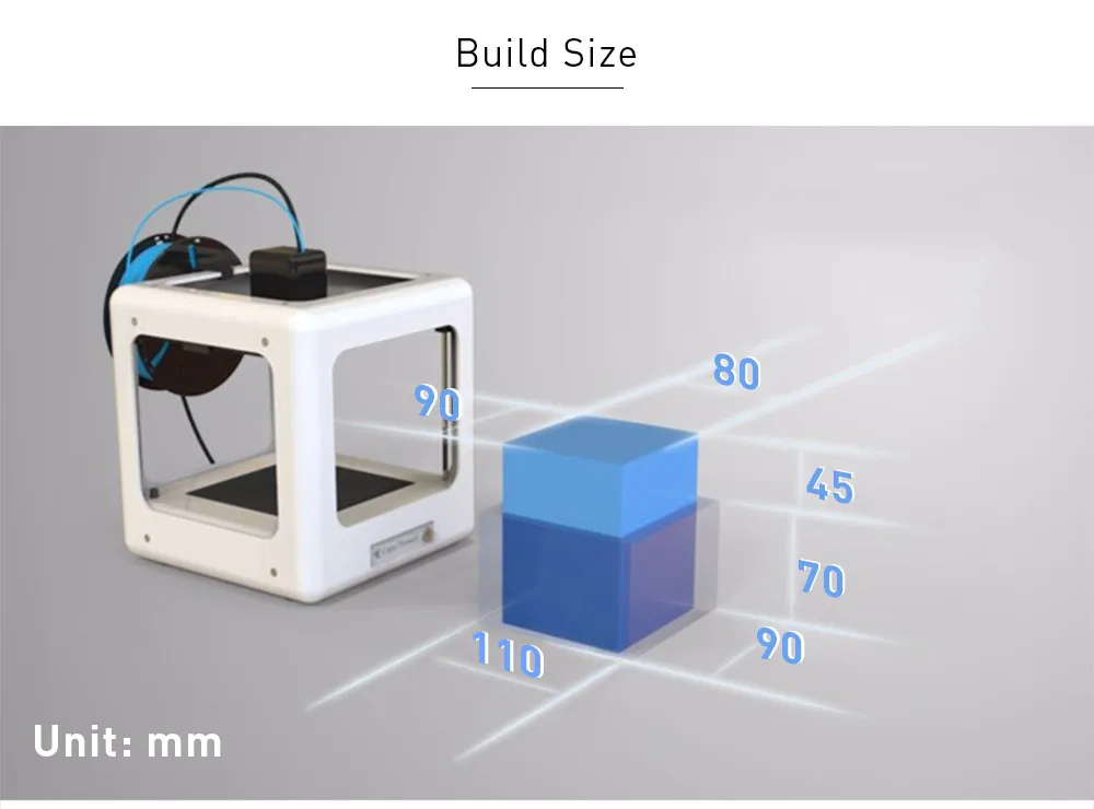 Easythreed NANO 3d принтер мини обучающий бытовой DIY Набор 3d принтер один ключ печатная машина для Ребенка Рождественский подарок