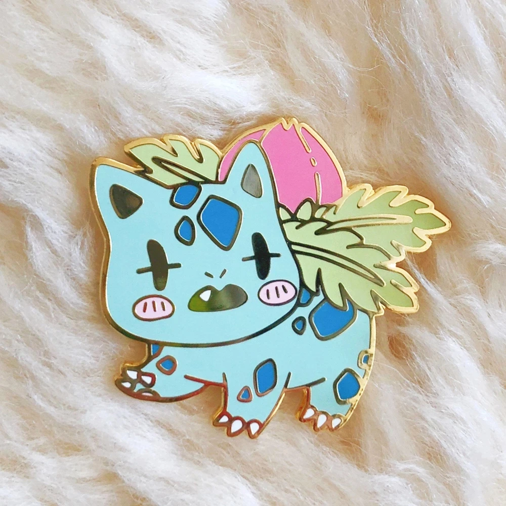 

Fashion New Style Pastel Tortoise Hard Enamel Pin Video Game Kawaii Animal Flower Bud Medal Accessories Games Fan Collect Brooch