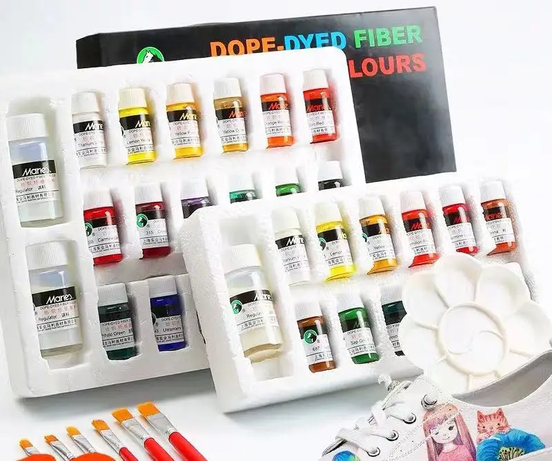 Профессиональная текстильная краска цветная акриловая сделай сам ручная