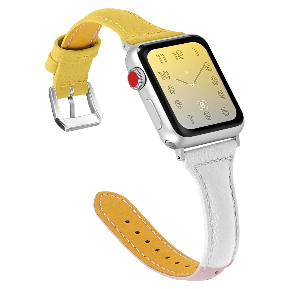 Joyozy часы с ремешком из натуральной кожи, ремешок для наручных часов Apple Watch 5/4/3/2/1, браслет, ремешок для наручных часов Apple Watch, версии кожи наручных часов iwatch серии