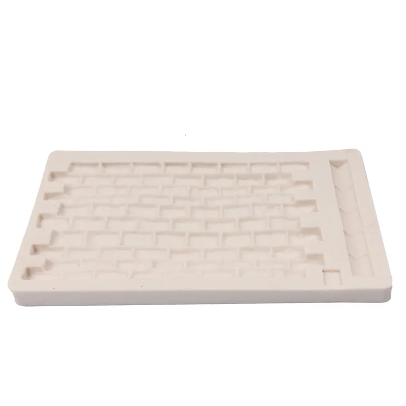 3D силиконовая форма для кирпичной стены шаблон выпечки помадки инструмент