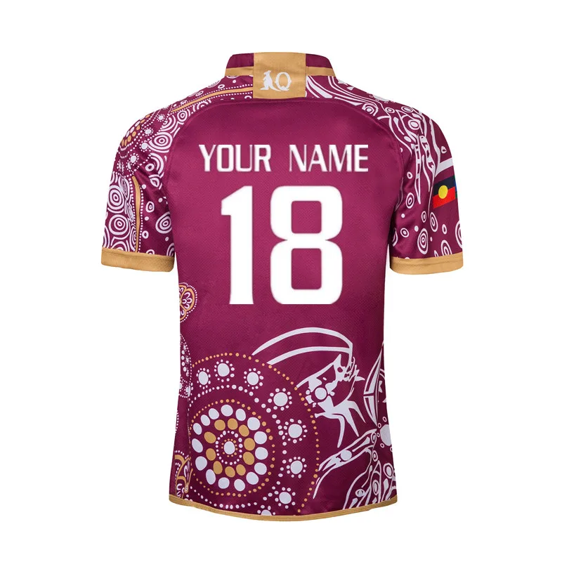 QUEENSLAND MAROONS футболка для регби Размер: S-3XL принт на заказ номер имя качество идеальное - Цвет: Print name number