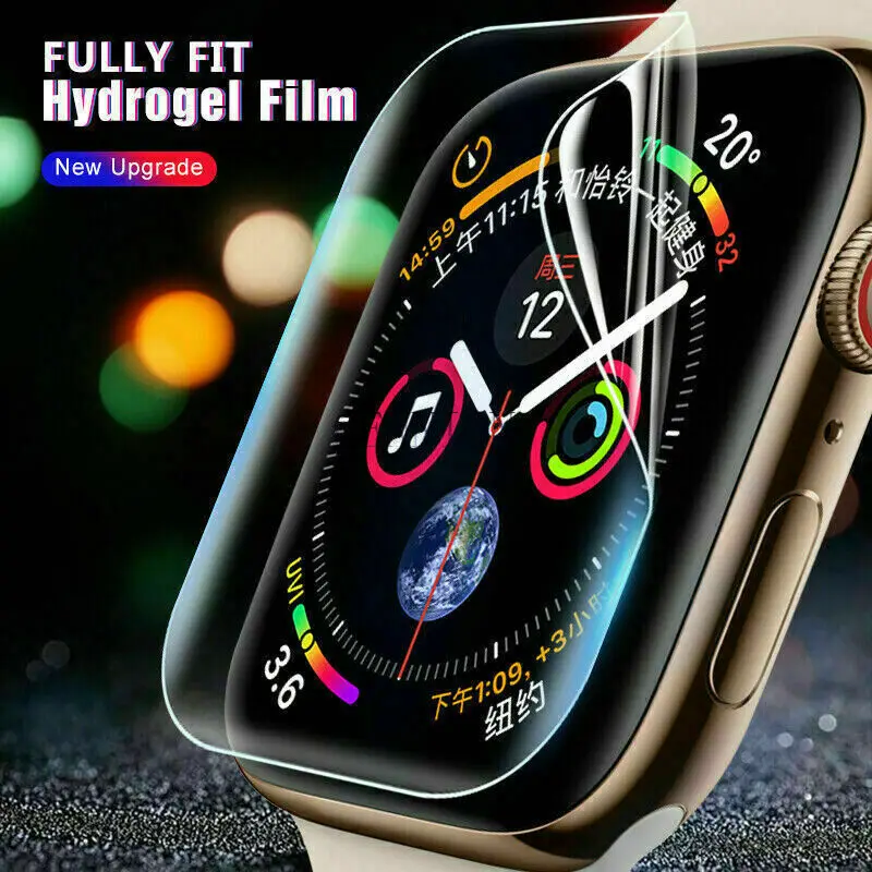 Clear Ultra Thin invisible Hydrogel Film Soft watch Screen Protector for Apple iwatch SE 6 5 4 3 2 1 38mm 42mm 40mm 44mm 100pcs