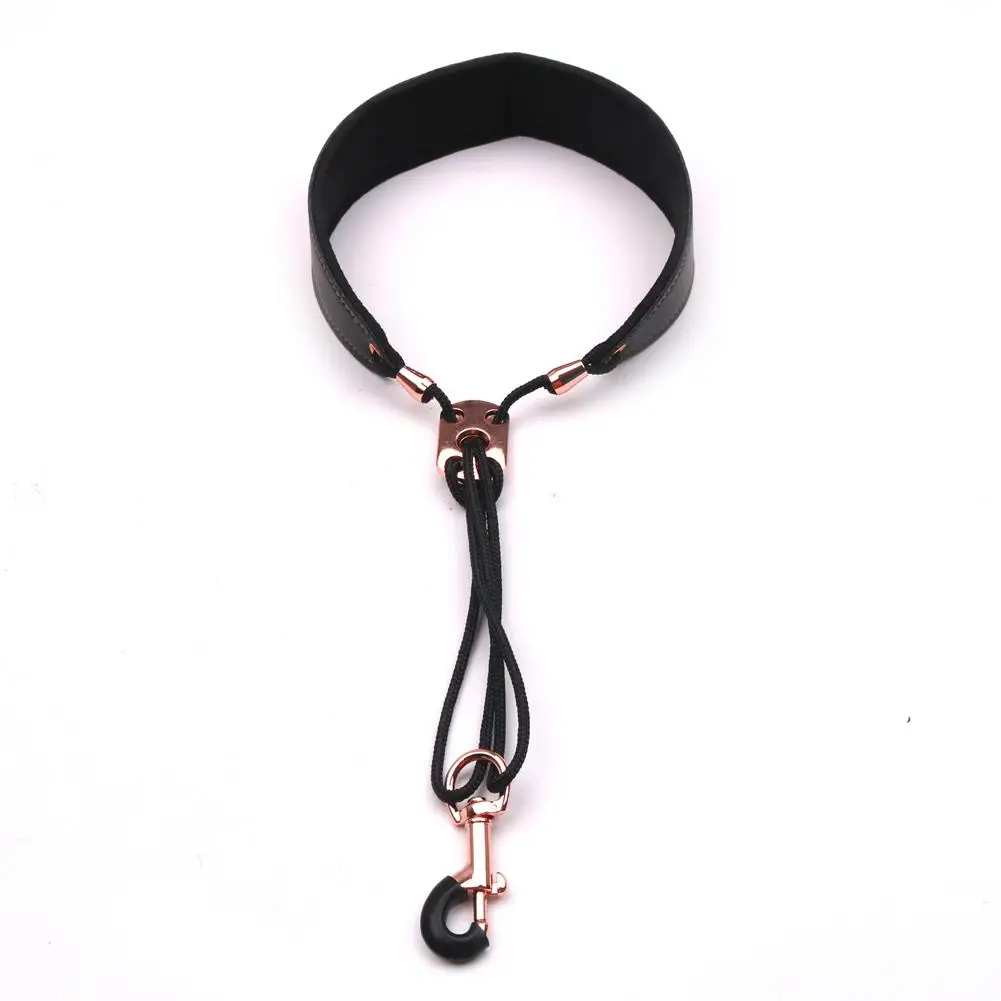 Регулируемый ремень для саксофона высококачественный кожаный с нейлоновой