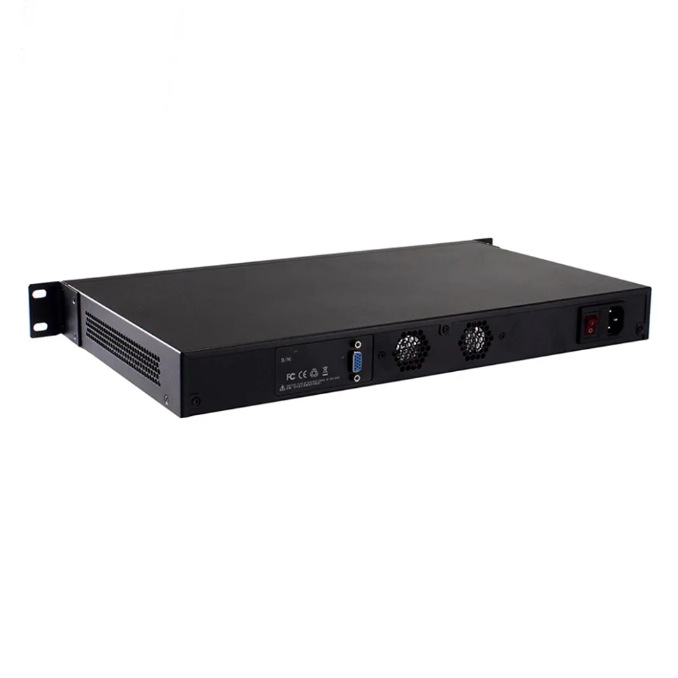 1U Rackmoun брандмауэр с 6 intel 1000M 82574L Gigabit LAN Intel Dual Core i3 3220 3240 3,3 ГГц с Mikrotik ROS 4G ram 128G SSD