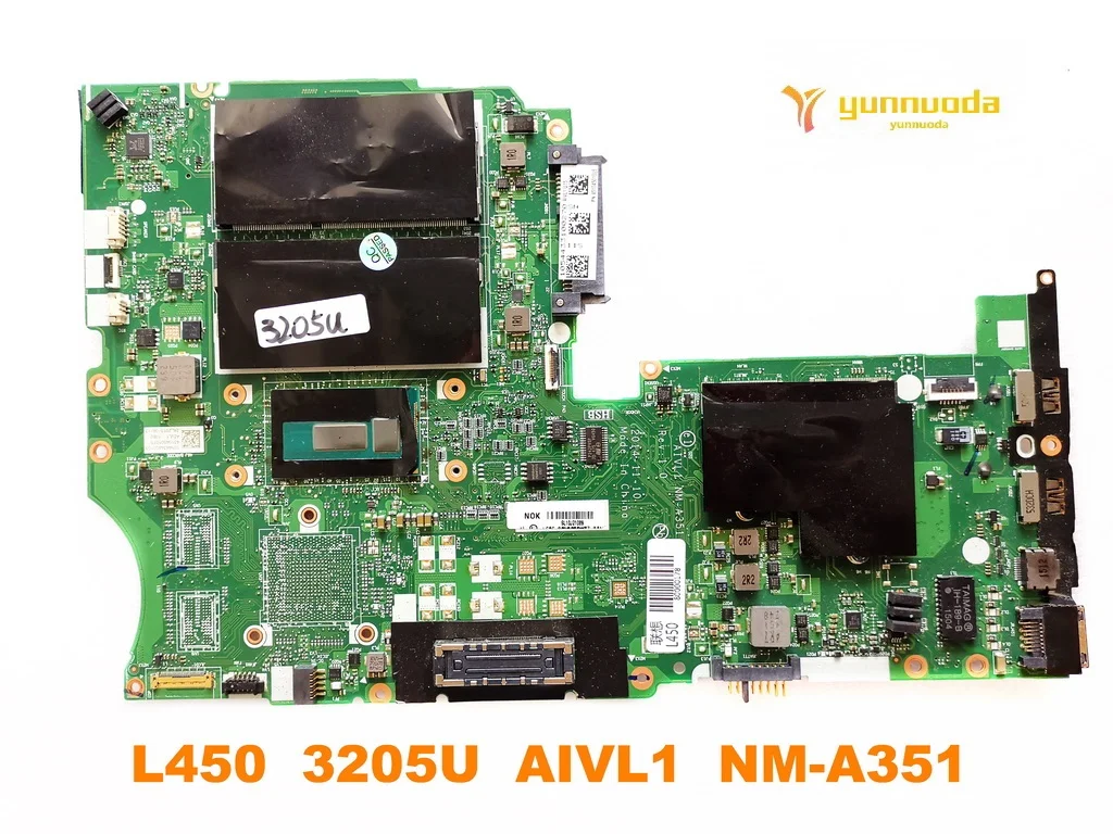 Оригинальный Для Lenovo L450 Материнская плата ноутбука 3205U AIVL1 NM-A351 испытанное