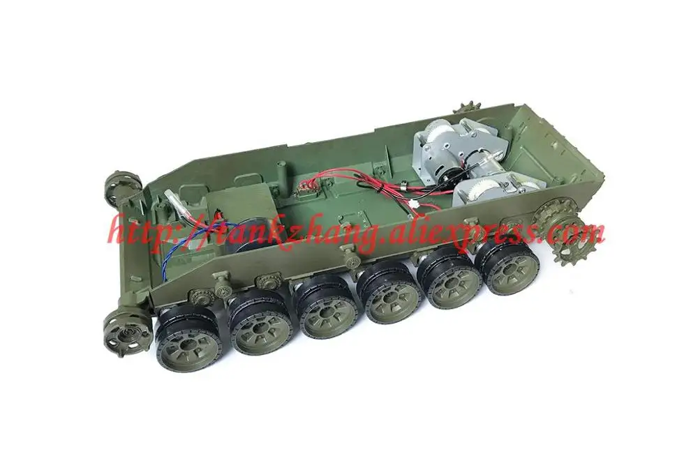 without caterpillar HENGLONG 3939-1 RC Танк русский T72/T-72 1/16 запасные части No. Пластик chassic/колеса/Гусеница-6,0 версия - Цвет: without caterpillar