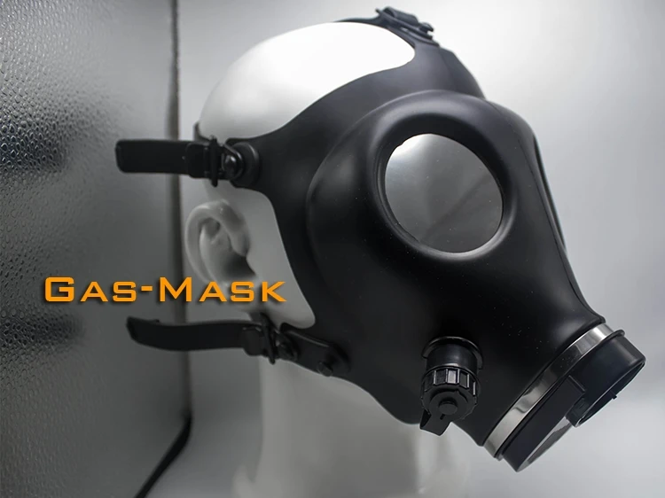 

(FErubber 037) Top quality Latex Rubber Half Face Conquer Gas Mask Fetish Hood Accessory Breathing Control Equipment Fetish Wear