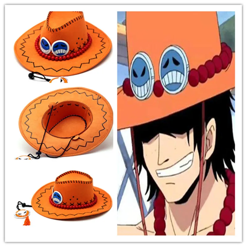 

Anime Portgas D Ace Monkey Luffy Tony Tony Chopper Trafalgar Law Hat Cosplay Adult Unisex Cap Cartoon Costume Accessories Props