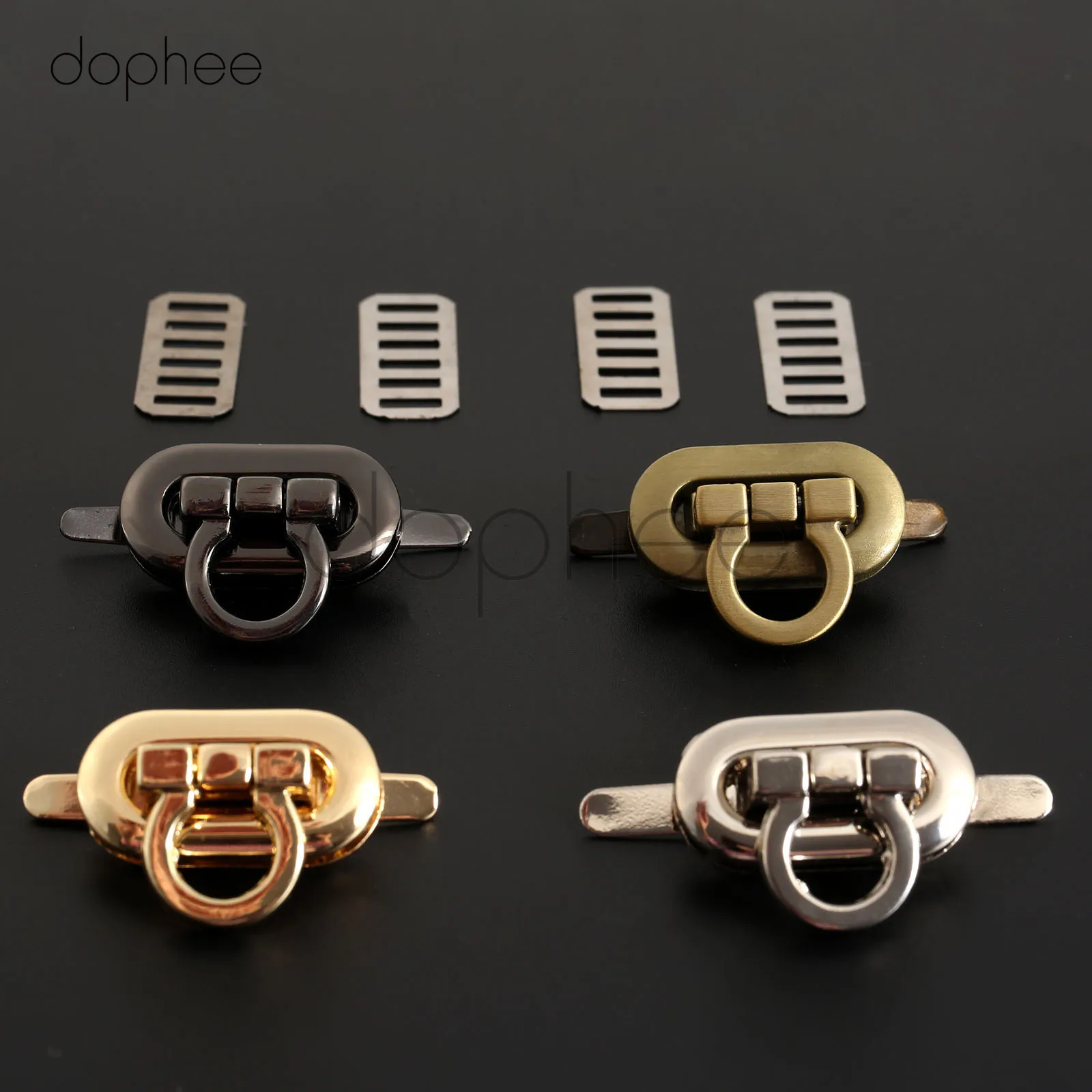 Dophee 1 шт. 23*17 мм застежка в форме яйца для сумок твист овальные сумочки футляр с