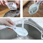 Кухня аксессуары практичный рыбьей чешуи жидкость для снятия скребок очиститель Кухня инструменты для очистки фруктов и овощей выскабливание инструмент для чистки рыбы крышкой 1 шт