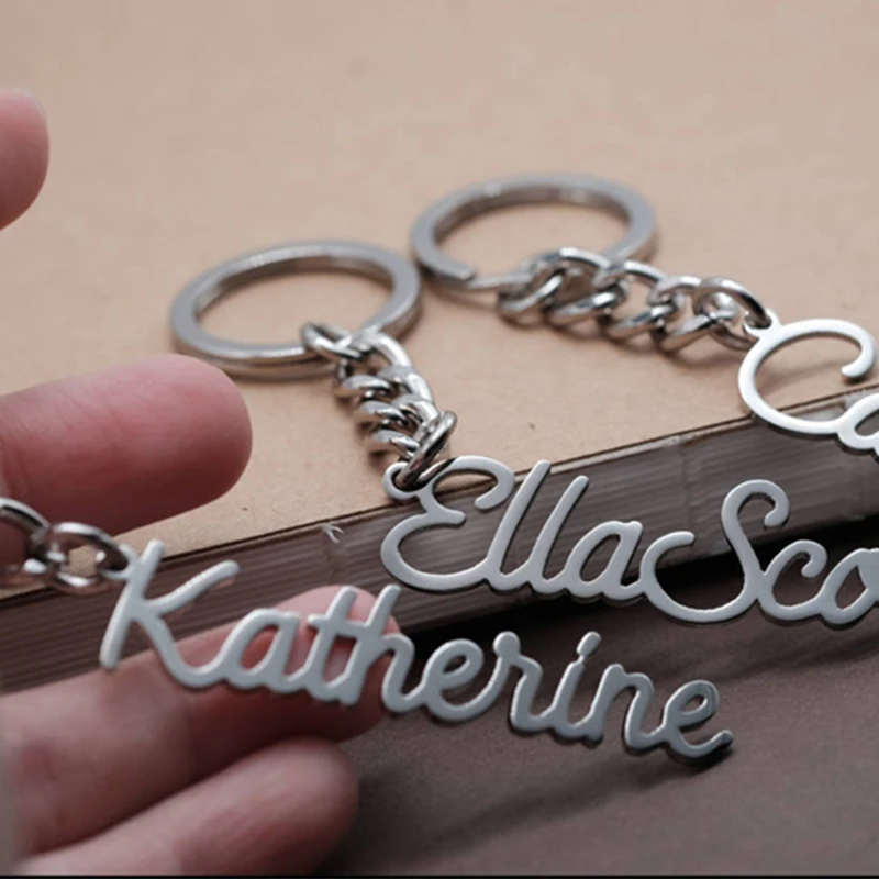 Трендовая новая цепочка для ключей Золотая на заказ брелок ключи в форме буквы