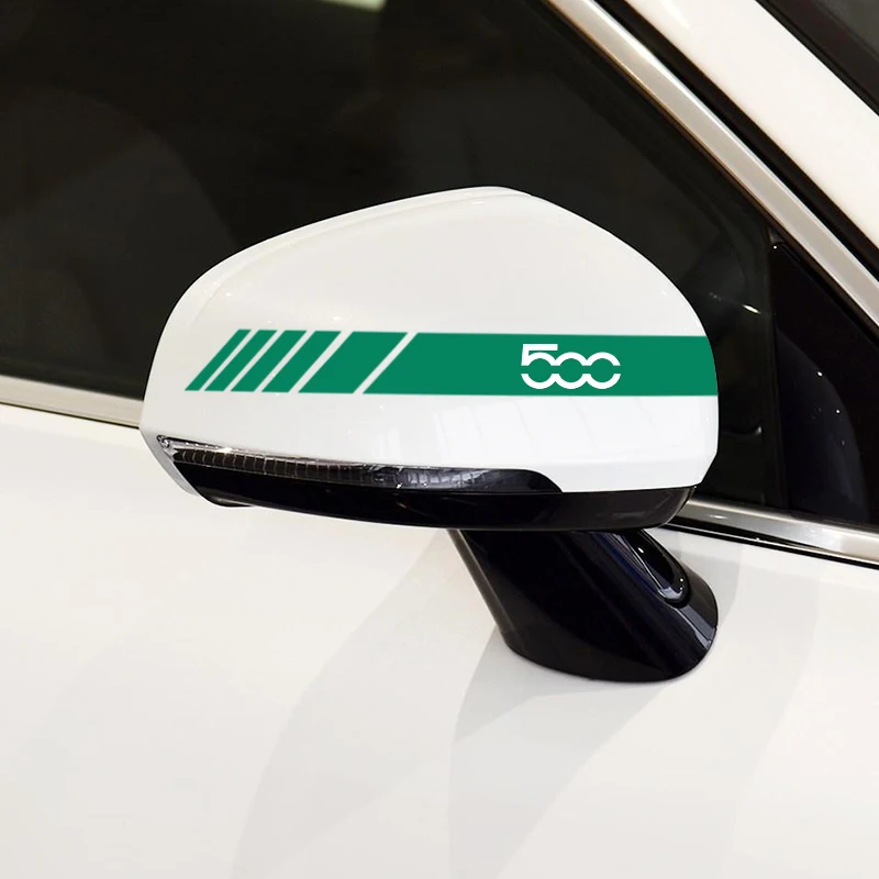 Боковая наклейка на зеркало заднего вида 20 х2 см полосатая Аксессуары для кузова