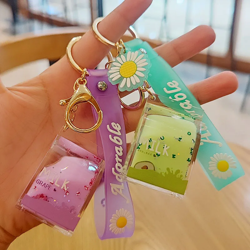 Плавающая Квадратная бутылка молока просто подвеска в виде жидкости украшение