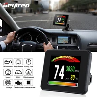 weiying car accessories hud p16 obd2 gauge heads up display t816 gps scanner auto diagnostic tools speed over speed alarm brake