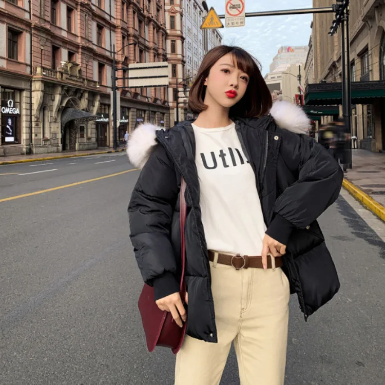Короткая куртка с хлопковой подкладкой для женщин новинка зимы 2019 пальто