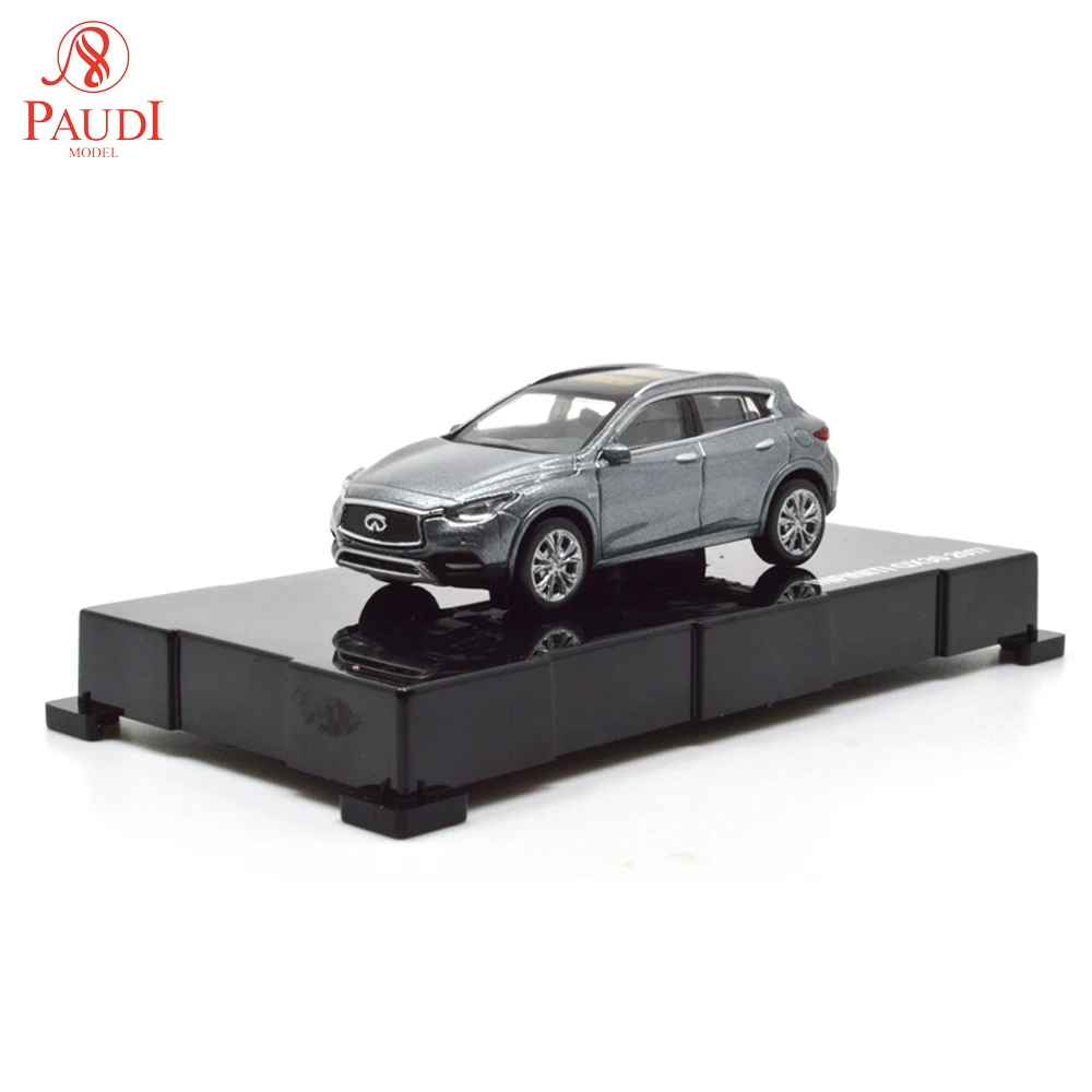 1/64 1:64 масштаб Infiniti QX30 серый 2017 литые Миниатюрные модели автомобилей игрушки для