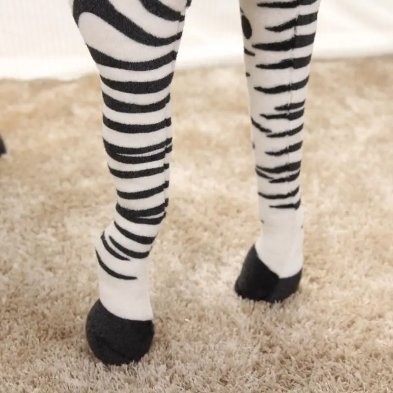 

Soft Stuffed Plush Animal Pillow Realistic Zebra for Children's Birthday Gift