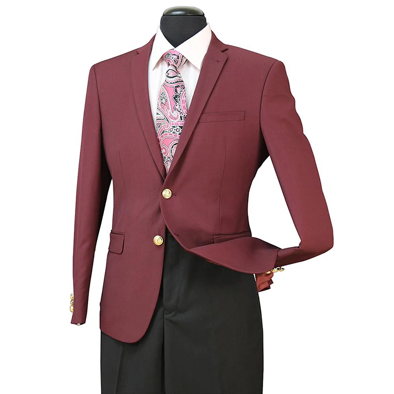Новое поступление 2020 мужской костюм из двух предметов свадебные костюмы для