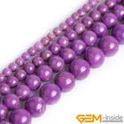 Круглые полудрагоценные бусины из натурального фиолетового фосфозидерита на выбор, 4-16 мм, бусины россыпью для изготовления ювелирных изделий сделай сам, 15 дюймов, оптовая продажа