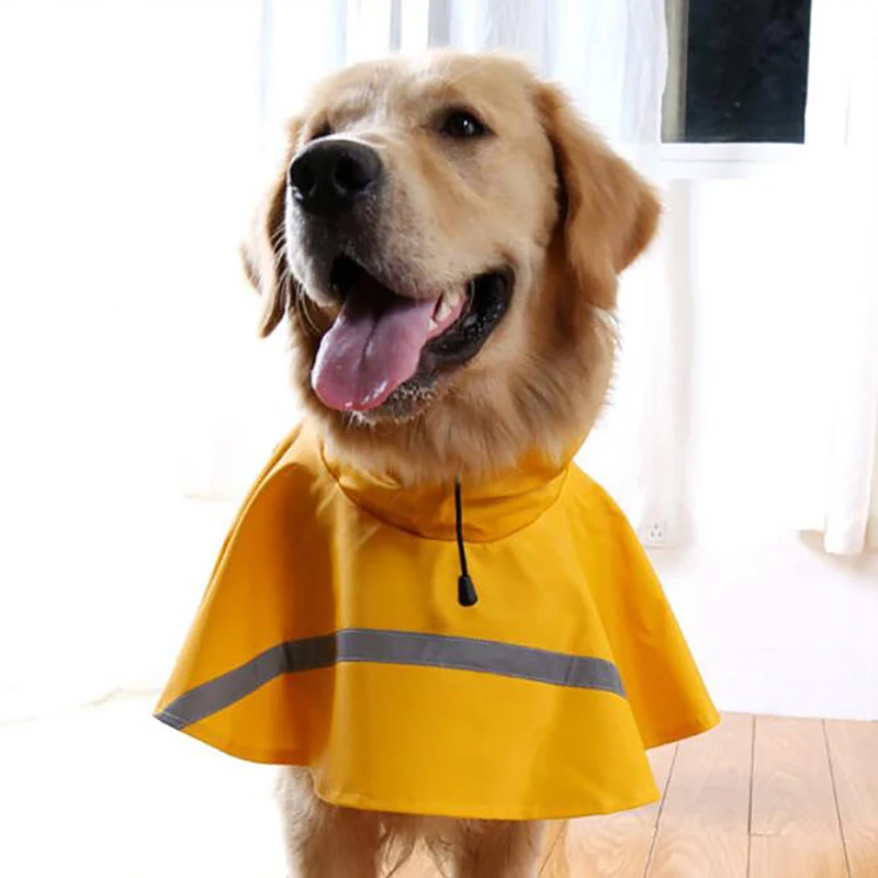 Pet Raincoat Dog Clothes Labrador Golden Retriever Large And Medium-Sized Waterproof Snow-Proof | Дом и сад