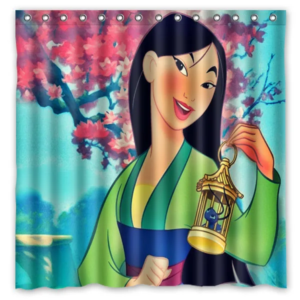 Mulan занавеска для душа водостойкая полиэфирная ткань ванной Прямая поставка