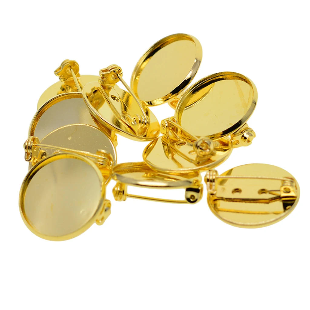 Базовая брошь 20 мм основа для рукоделия штифты изготовления задних частей