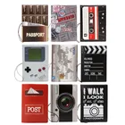 3D-чехол для видеоигр в стиле ретро, футляр для паспорта, кредитных карт, камеры, шоколада, ПВХ дорожные обложки для паспорта, чехол для удостоверения личности