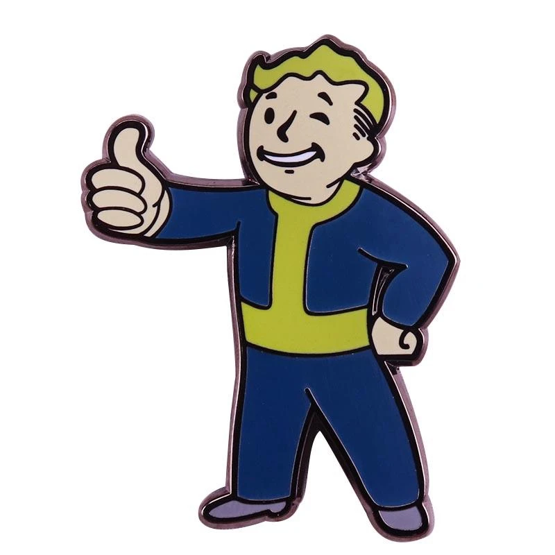 Брошь для ролевых игр Fallout Vault Boy с эмалью | Украшения и аксессуары