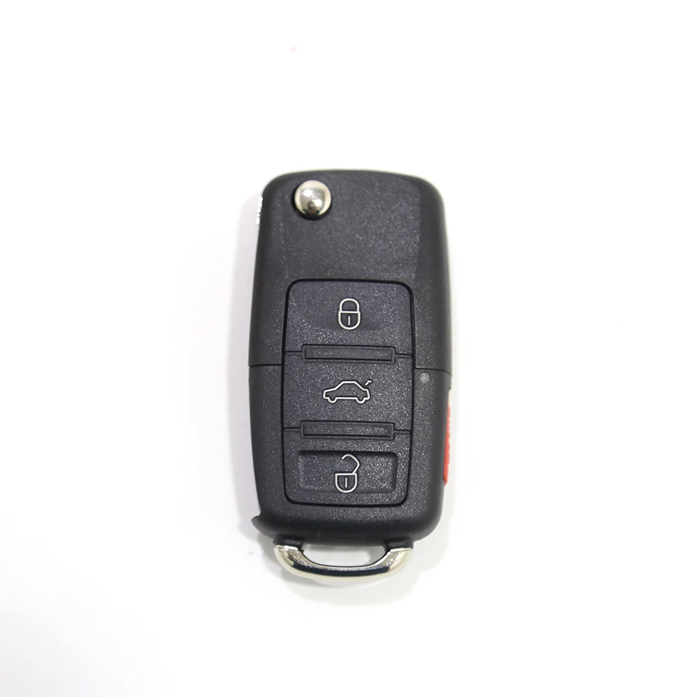 

Ziguang Flip Remote Control for VW Touareg 3+1BUTTONS 315 MHz/433MH Car Key 4 Buttons Flip Remote Control Key for VW Touareg