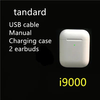 i9000-standard I9000 tws 1:1 Smart sensor 8D Bass Pop Up Беспроводная зарядка Bluetooth наушники 8D Super Bass pk W1 i200 i2000 i5000 - Цвет: i9000-standard