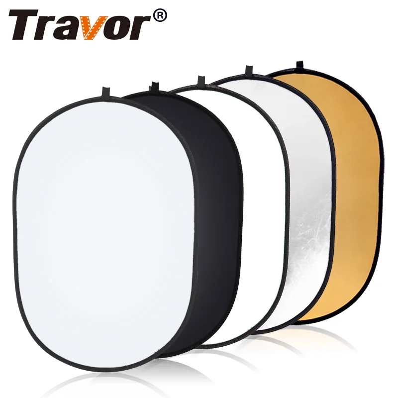 Travor 60x90 см овальный отражатель Портативный фотостудия фото складной светильник