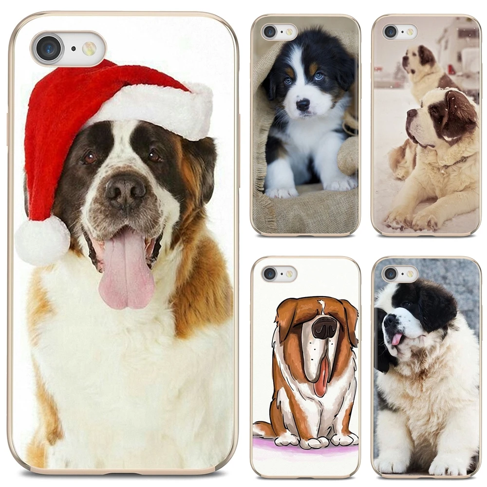 St. Saint Bernard Dog Puppy TPU силиконовый чехол для iPhone iPod Touch 11 12 Pro 4 4S 5 5S SE 5C 6 6S 7 8 X XR XS Plus Max 2020 |