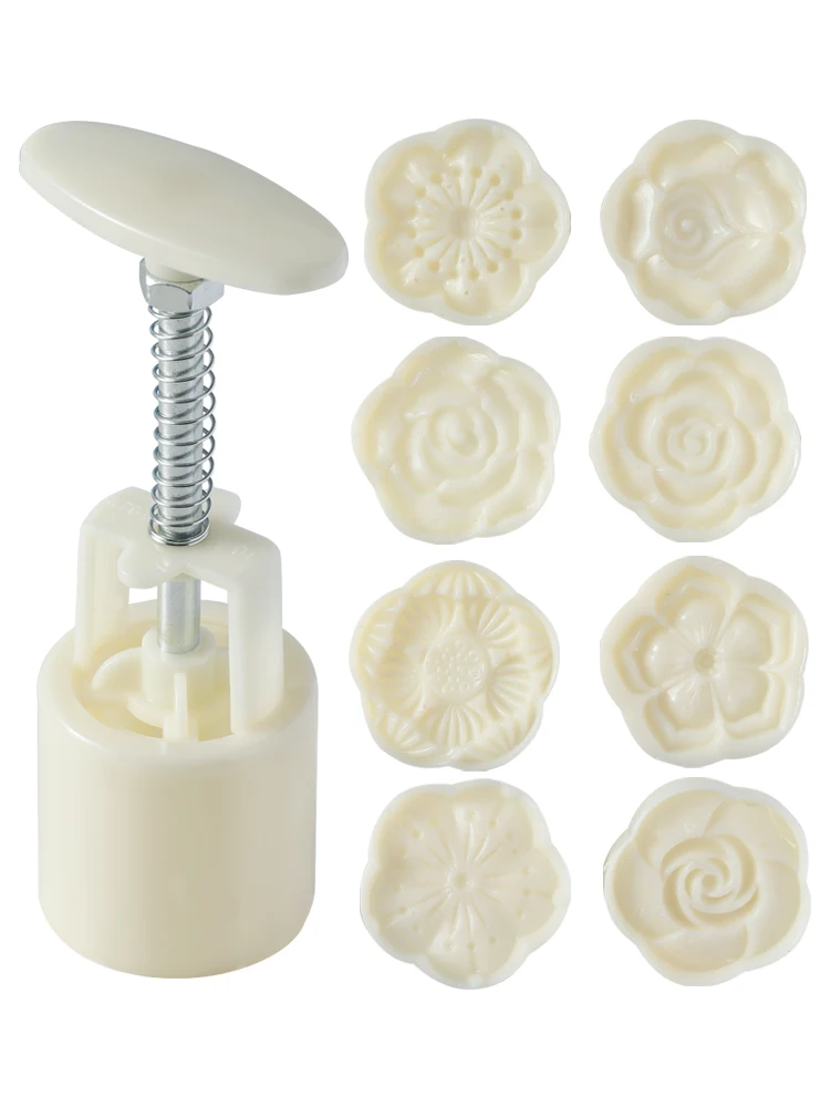 

Mung bean cake mold household hand-pressed pastry model embossing to make snowy moon cake dessert baking printing tool