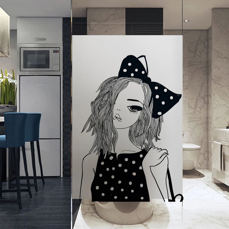 Стеклянная наклейка индивидуального размера Электростатическая Декоративная