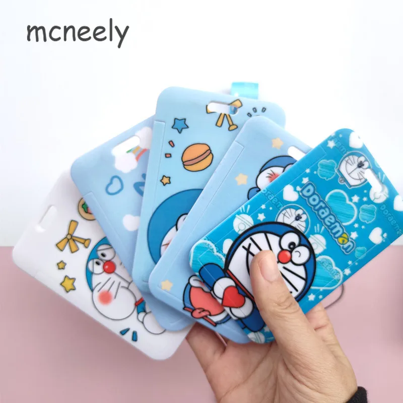 Новый Doraemon карты обложки для детей ID держатель карт студентов автобусная карта