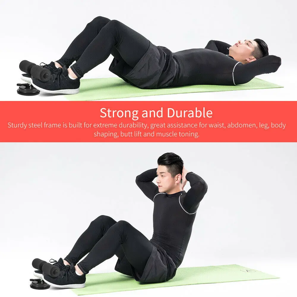Fitness Suction Cup Sit-Up Cushion Sit Up Stand Bars Abdominal Core Strength Muscle Training Home Gym Body Shaping Building Bar | Спорт и